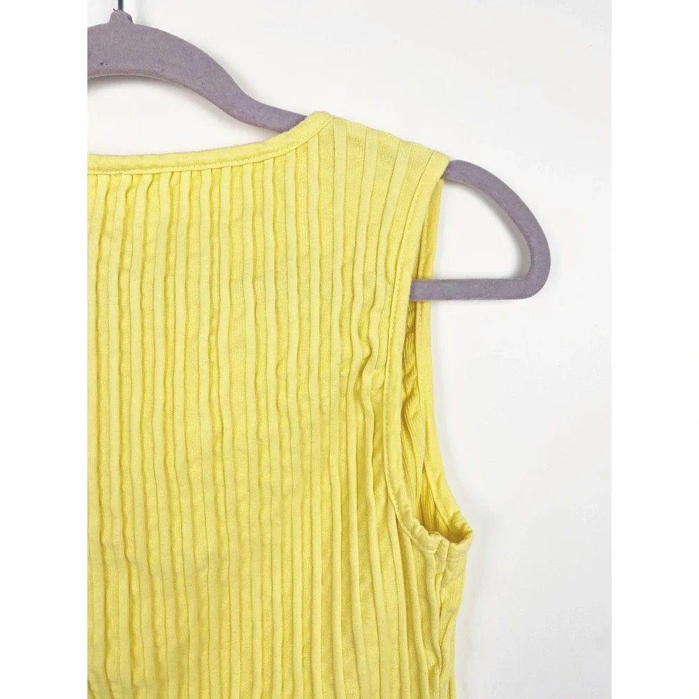 Free People Tilly Ribbed Button Down Tank Vest Medium
